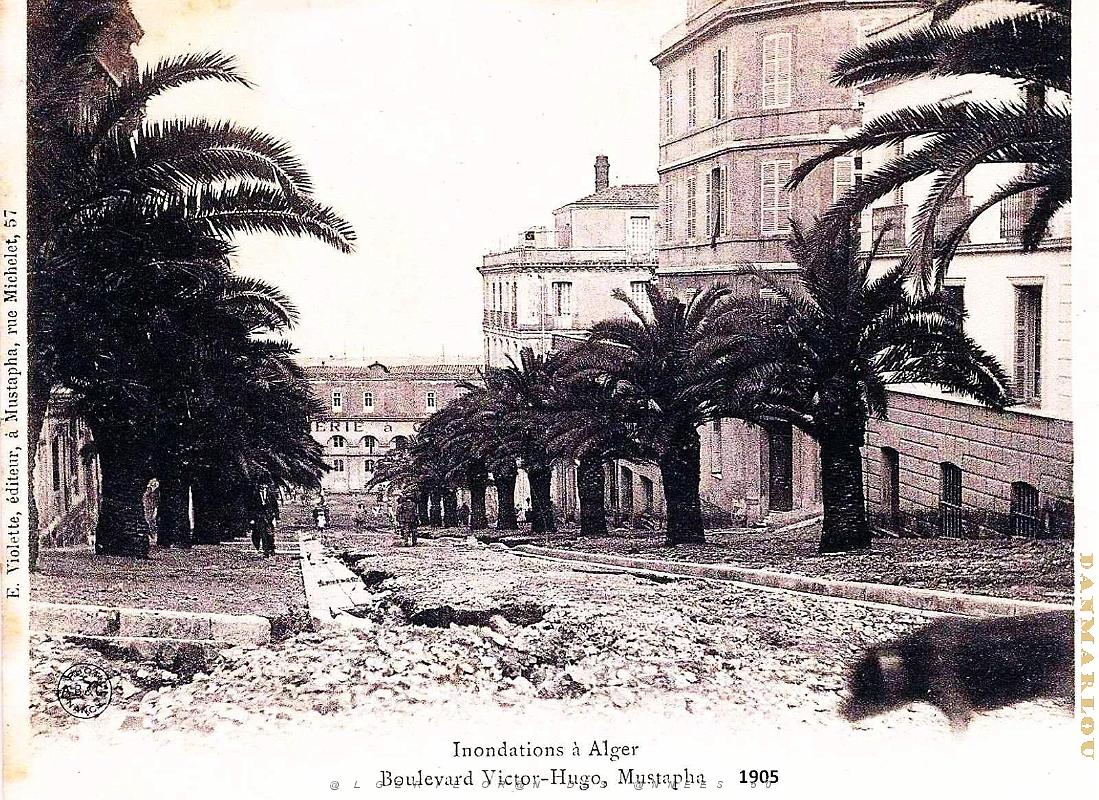 Alger - Mustapha - Boulevard Victor-Hugo - Inondations - 1905.jpg